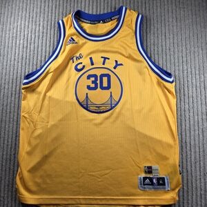 2016 NBA Adidias HWC Golden State Warriors Steph Curry Jersey 30 Men XL City